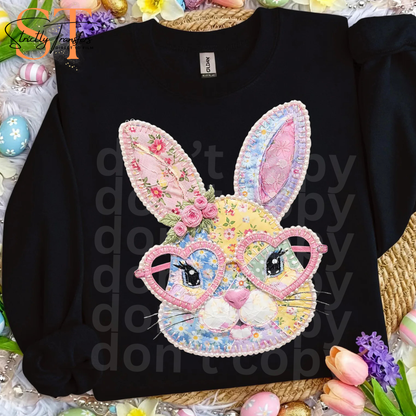 Bunny Faux Patch Direct to Film Transfers