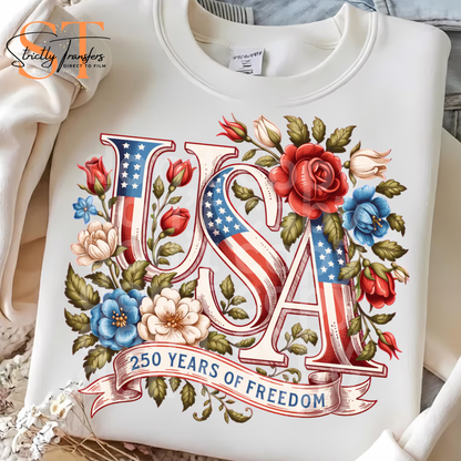 USA Floral Direct to Film Transfers