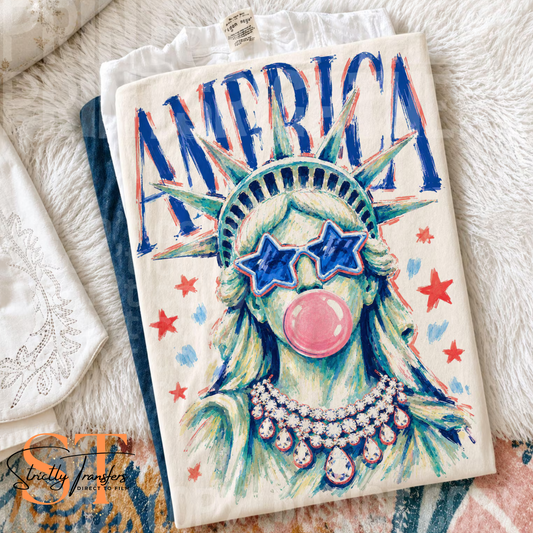 America State of Liberty Bubble Direct to Film Transfers