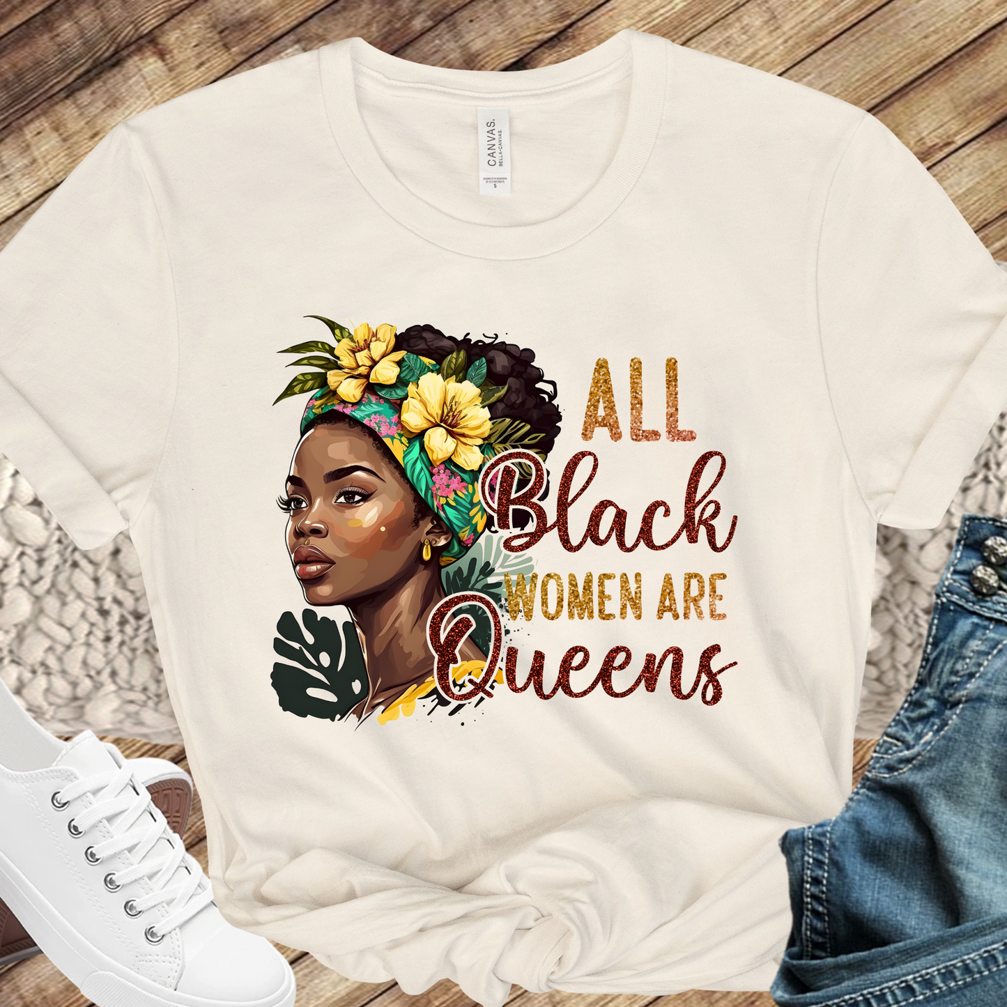 Beautiful Black Queen - All Black Women Are Queens Direct to Film Transfer