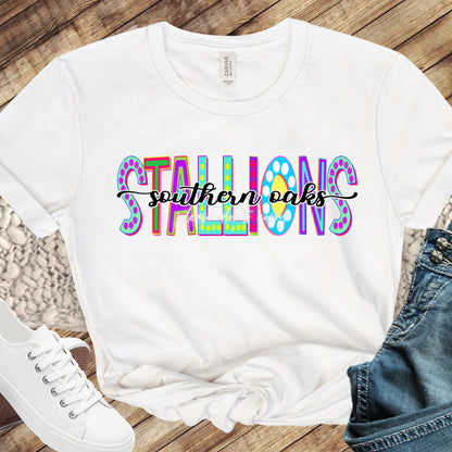 Stallions - Customize Marquee Team Name Direct to Film Transfer