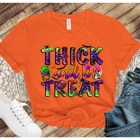 Thick & A Treat Halloween Direct to Film Transfer