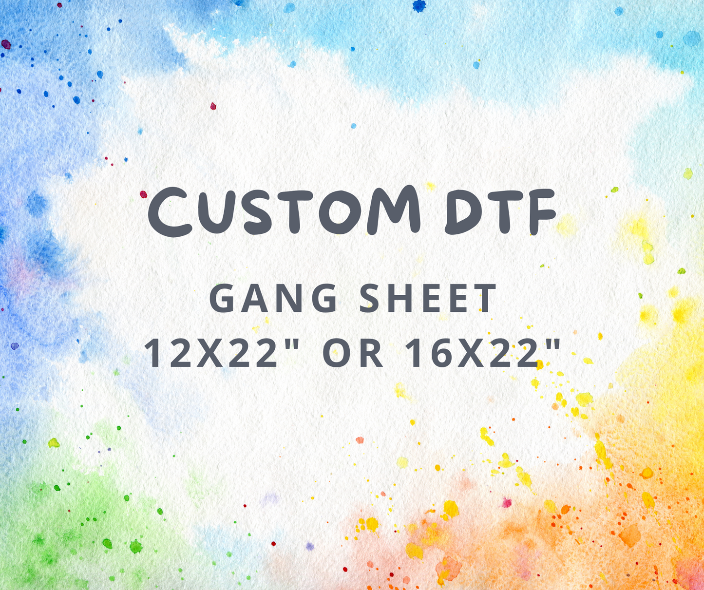 Custom Direct to Film Transfers - Gang Sheets