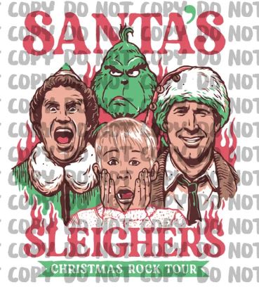 Santa's Sleighers Christmas Direct to Film Transfer