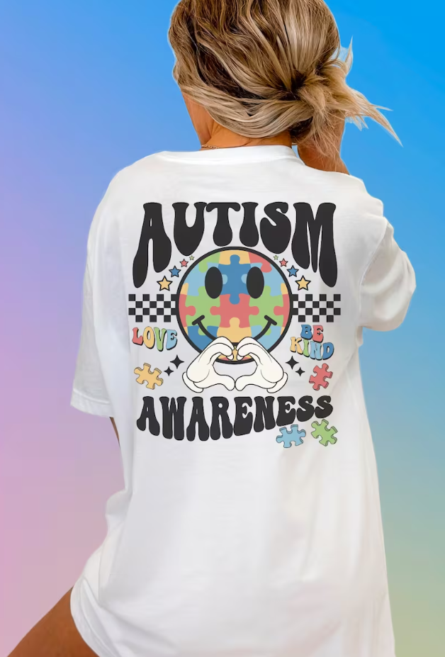 Autism Awareness Puzzle Be Kind w/ Pocket Included