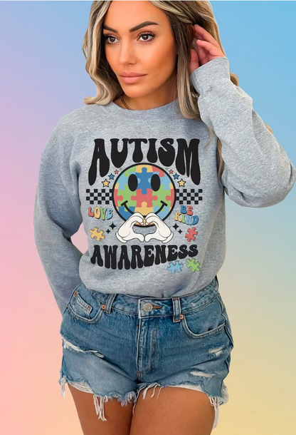 Autism Awareness Puzzle Be Kind w/ Pocket Included