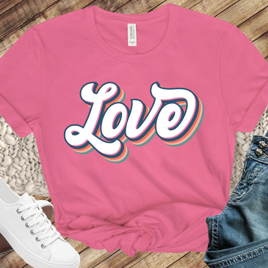 Retro LOVE Print Direct to Film Transfer